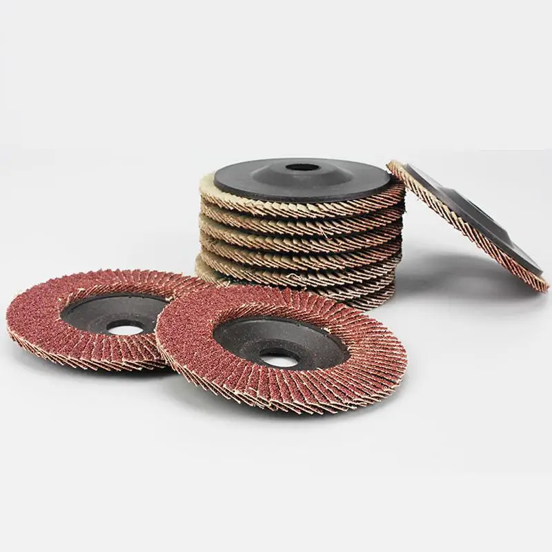10pcs Angle Grinder Wheels Plastic 100mm Flap Sanding Abrasive Discs Bore 80&90 Grit 16mm Hole Size Tools angle-grinder-discs