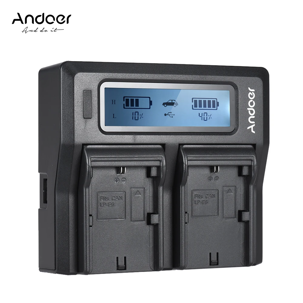 andoer lp e6 lp e6n dual channel digital battery charger w lcd for canon eos 5dii 5diii andoer lp e6 lp e6n dual channel digital battery charger w lcd for canon eos 5dii 5diii
