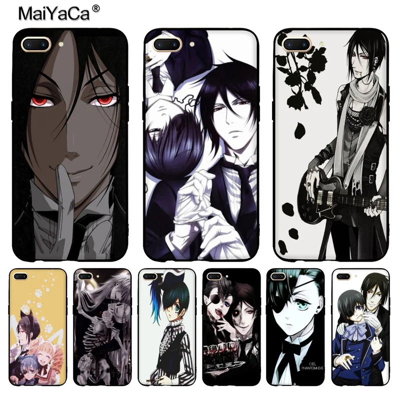 

MaiYaCa Japanese Anime Black Butler Kuroshitsuji Phone Accessories Case for VIVO X20plus X9s case Coque for oppo R11 R9PLUS CASE