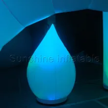 Горячая Распродажа в форме слезки надувные светильники по индивидуальному заказу Надувное со светодиодной подсветкой конус для украшения