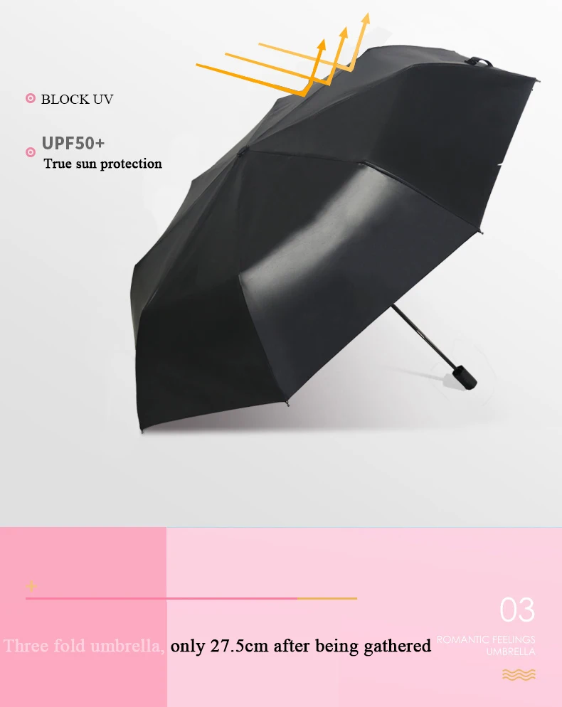 Складной зонтик с цветком, женский, тройной, складной, индивидуальный зонтик, женский, инструменты для дождя, уникальный зонтик