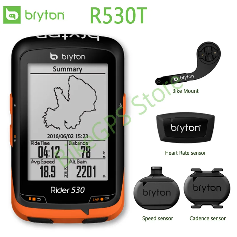 Bryton Rider R530T GPS font b Bicycle b font Bike Cycling Computer Extension Mount with ANT