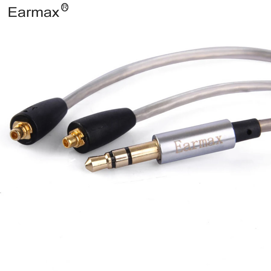Gray OKCSC Audio Replacement Cables Silver Plated Earphone Cables With Gold-plated Straight Plug,Handmade Earphone Cables For Senheiser HD598 HD558 HD518 HD595 And More Headphones