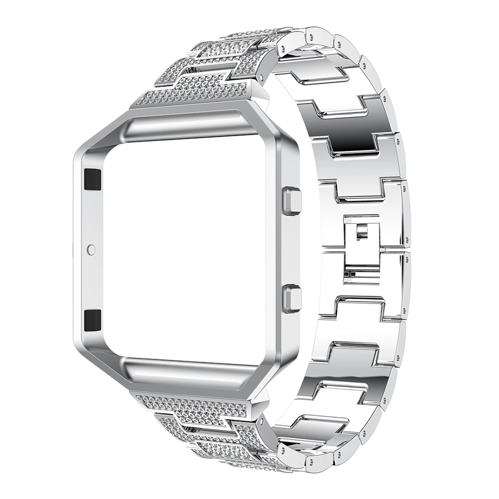 Новый ремешок для Fitbit Blaze Смарт-часы замена роскошный ремешок из нержавеющей стали модный ремешок для Fitbit Blaze браслет