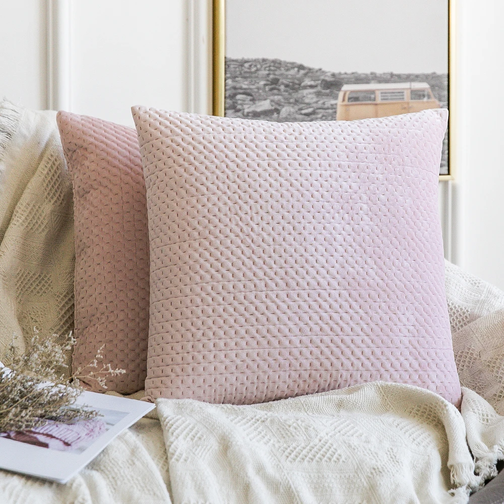 1 PC Velvet Throw Pillow Cover Decorative Rectangle Pattern Cushion