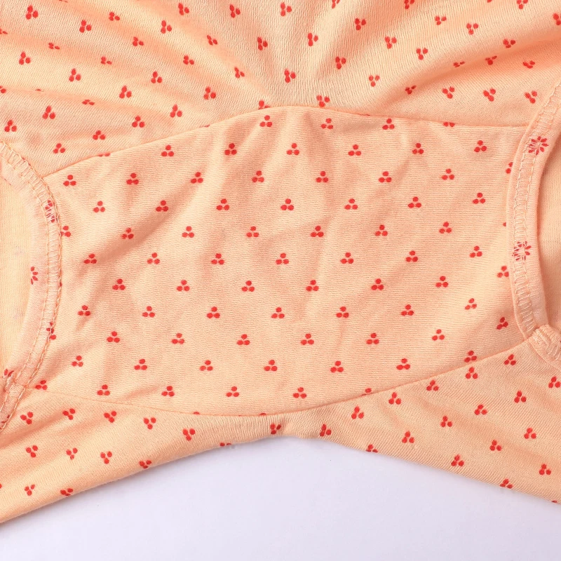 Женские хлопковые трусики с высокой талией и цветочным принтом|cotton panties|plus