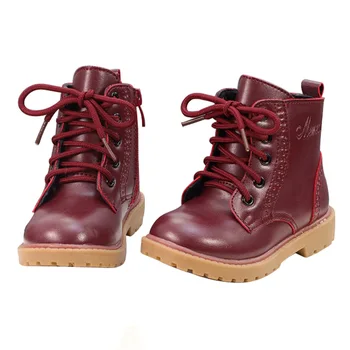 

2019 Chilren boots Girls Boys Martin Boots for Autumn and Winter Baby Soft Fashion Shoes Kids Snow Boots