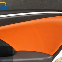 SUNFADA микрофибра кожа внутренняя дверная панель защитный чехол автомобиля-Чехлы для HONDA 3rd Gen Fit/Jazz GK5- автомобильный Стайлинг