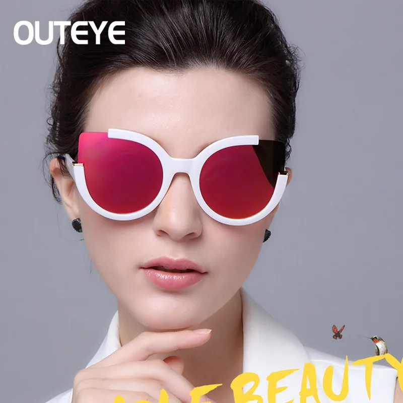 2018 Retro Brand Designer Cat Eye Sun Glasses For Ladies Vintage Clear