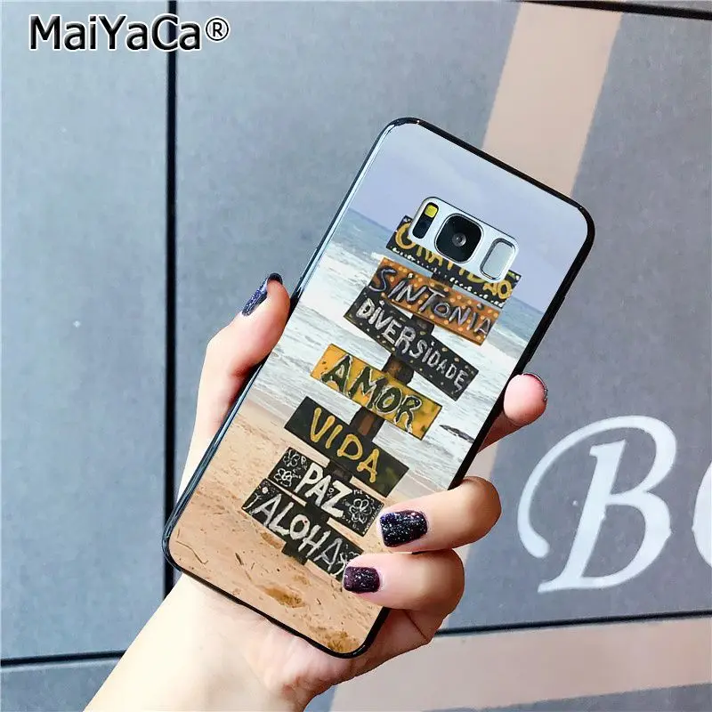 Силиконовый чехол MaiYaCa для Samsung Galaxy S20 S9 plus S7 edge S6 S10 S8 plus|Бамперы| |