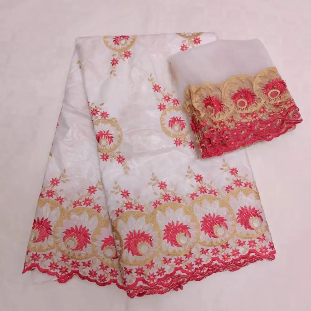 Роскошная кружевная ткань Кассия базин с белыми вышитыми бусинами раковины