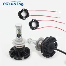 FStuning H7 Lâmpadas LED nenhum erro canbus LEVOU Farol para o Golfe mk5 Com Adaptadores porta-lâmpadas H7 Base para Volkswagen golf 5 Jetta