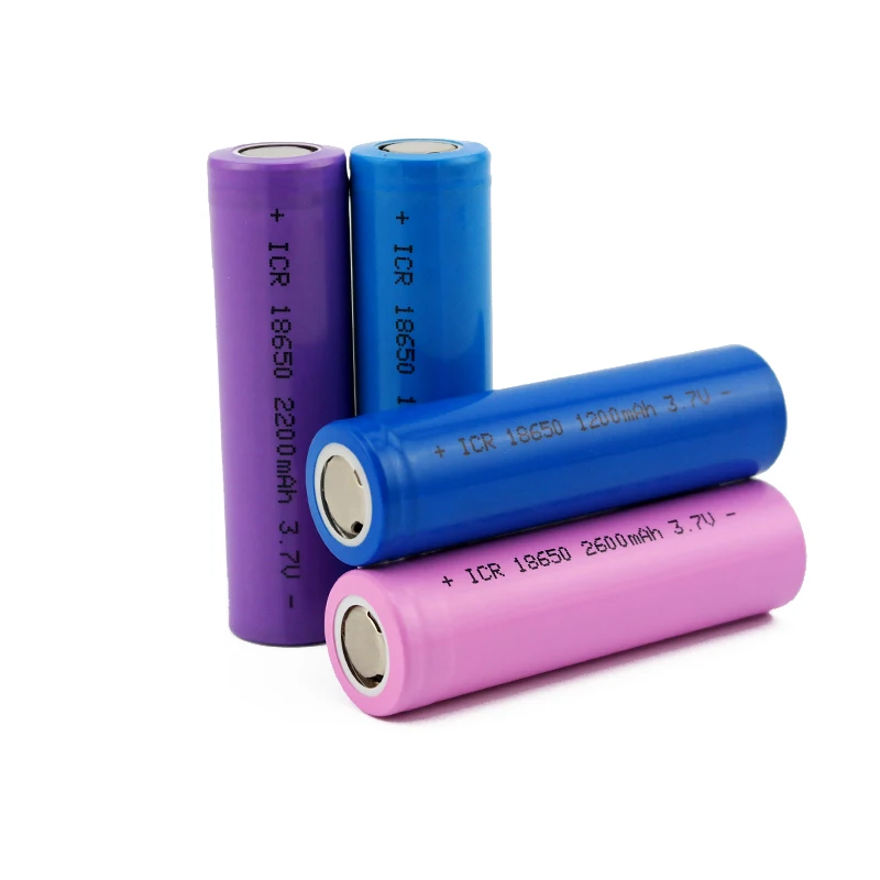 Цена 18650 Батарея 3,7 V литий-ионная аккумуляторная батарея 1200mah 1500mah 1800mah 2000mah 2200mah 2600mah очень дешевая(1 шт