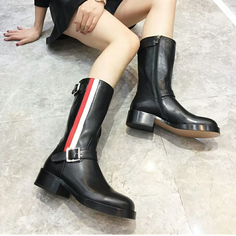 long low heel boots