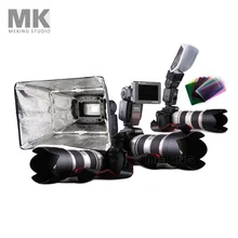 Flash Accessories Kit K3 collapsible softbox honey comb 10pcs color gels for speedlite speedlight camera flashes
