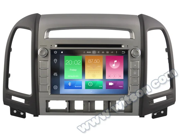 Sale 7" Android 8.0 OS Car DVD GPS Radio for Hyundai Santa Fe 2006-2011 & Elantra 2000-2006 with Greater Viewing Angle IPS Screen 5
