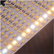 20 шт./партия 40 дюймов Светодиодные Жесткие Полосы, 12vdc 72led/m 14,4 Вт 5050 ww+ w Жесткие Полосы, светодиодный светильник для шкафа с каналами