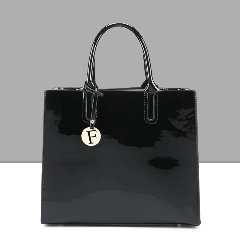  Patent Leather Bright Women Handbags High-Quality Casual Totes Europe United States New Fashion Lad - 32864920848