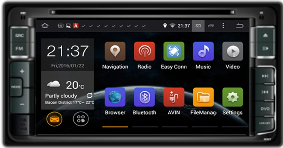 Clearance 6.95" Android Car DVD Player with TV/BT GPS WIFI DVR,USB SD,Audio Radio Stereo,Car PC/multimedia headunit for Toyota universal 1