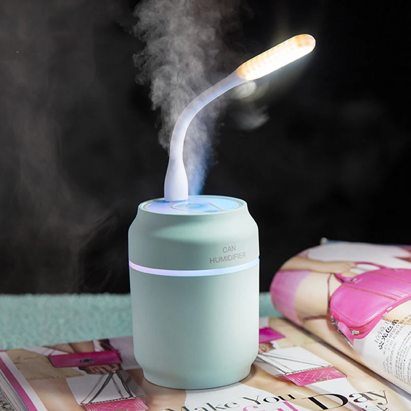 200 ml Air Humidifier Multifunction 3 in1 USB 7 color LED Aroma Light Essential Oil Diffuser With Mini Cooler Fan | Бытовая техника