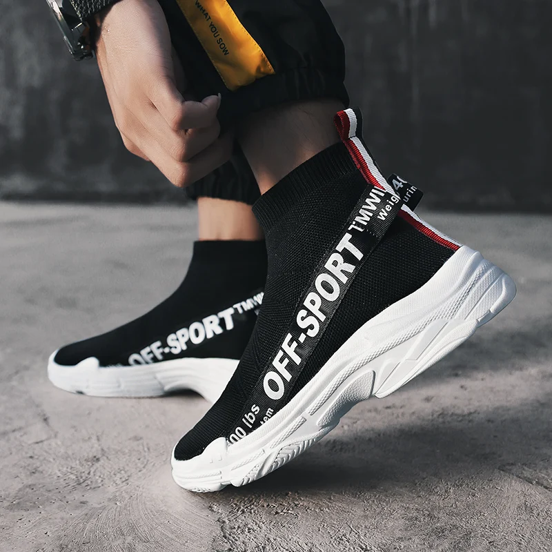 رجل حذاء رياضة في الهواء الطلق ضوء مريحة أحذية خفيفة أنيقة Flyknit الاتجاه الخريف الشقق المشي جورب الأحذية Zapatillas هومبر العلامة التجارية رجل حذاء رياضة في الهواء الطلق ضوء مريحة أحذية خفيفة أنيقة Flyknit الاتجاه الخريف الشقق المشي جورب الأحذية Zapatillas هومبر العلامة التجارية