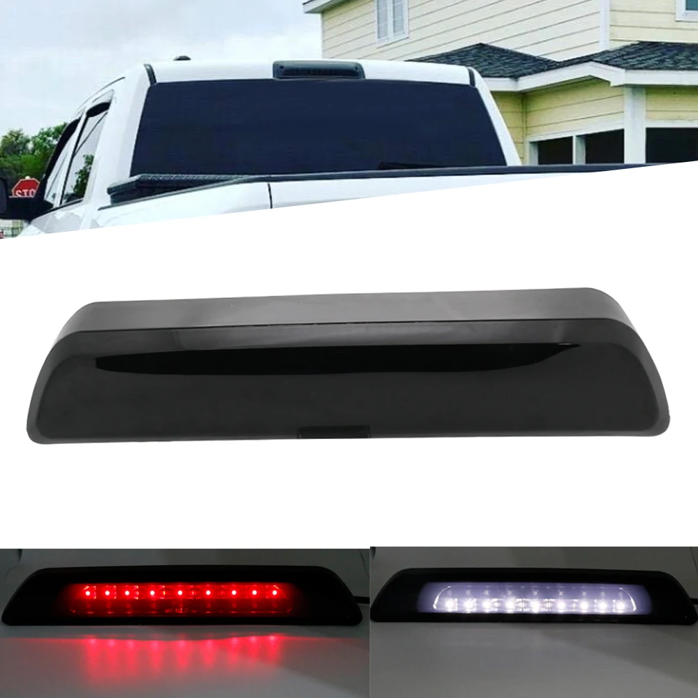 12V Red  White LED Car Styling Third Brake Light Bar Stop Taillight High Mount Rear Warning Light for Toyota Tundra 2007-2018 (37)