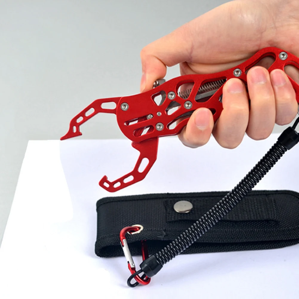 Portable Aluminium Fishing Lip Grips Fish Controller Fishing Pliers Hollow Out Controlling Tools Fishing Grippers