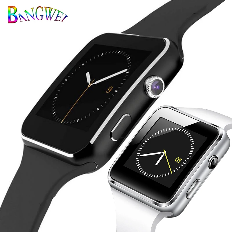 

BANGWEI Sport Smart Watch Women men LED Smartwatch pedometer sleep monitoring support SIM TF Android phone watch Alarm clock+Box