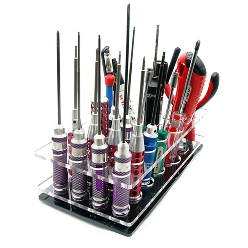 

Align Tarot Screwdriver Plexiglass Tool Set Placement Rack Stand Case Holder Mount Station for RC Toys Drones Quadcopter Repair
