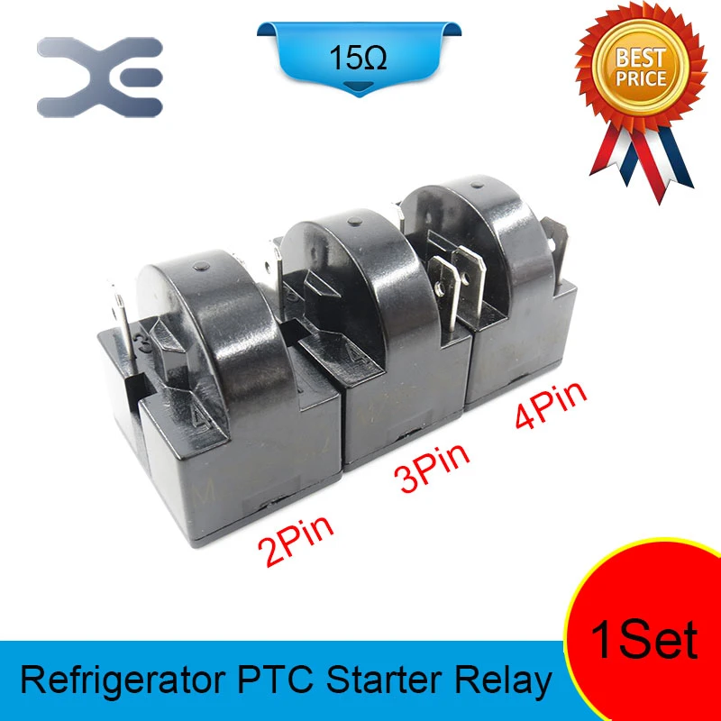 3PCS 2PIN 3PIN 4PIN 15OHM Starter Parts PTC Starter Relay Refrigerator  Spare Parts Display Refrigerator Repairing Refrigerators