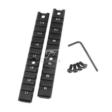 JJ страйкбол G36 CNC обработанный Пикатинни Набор длинного типа(2 шт) G36 рельсовая система