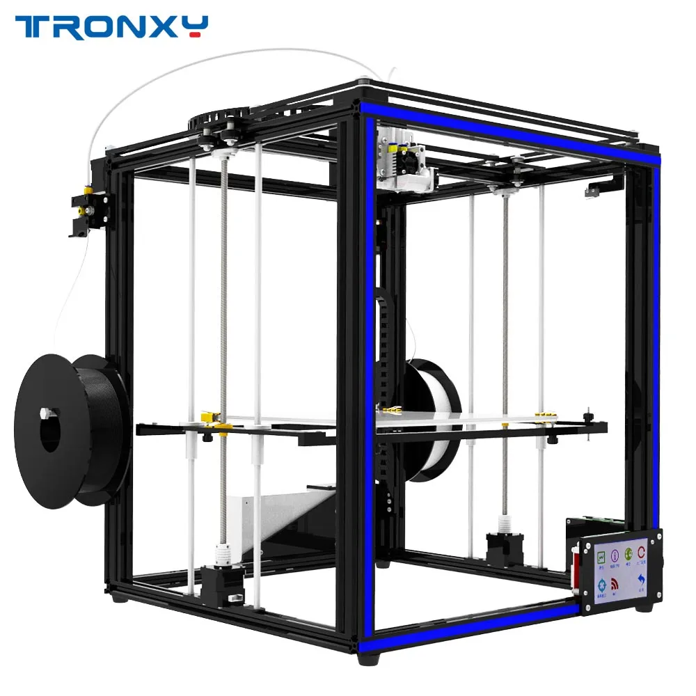 Горячий Tronxy X5S-2E двойной подающий порт одна Экструзионная головка 3d принтер печать в любом(один/два/смешанный) цвете