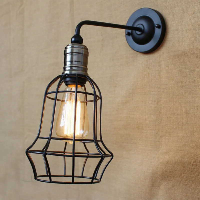 new design antique black metal wire ball wall lamp with long swing arm for workroom bedside bedroom illumination sconce new design antique black metal wire ball wall lamp with long swing arm for workroom bedside bedroom illumination sconce