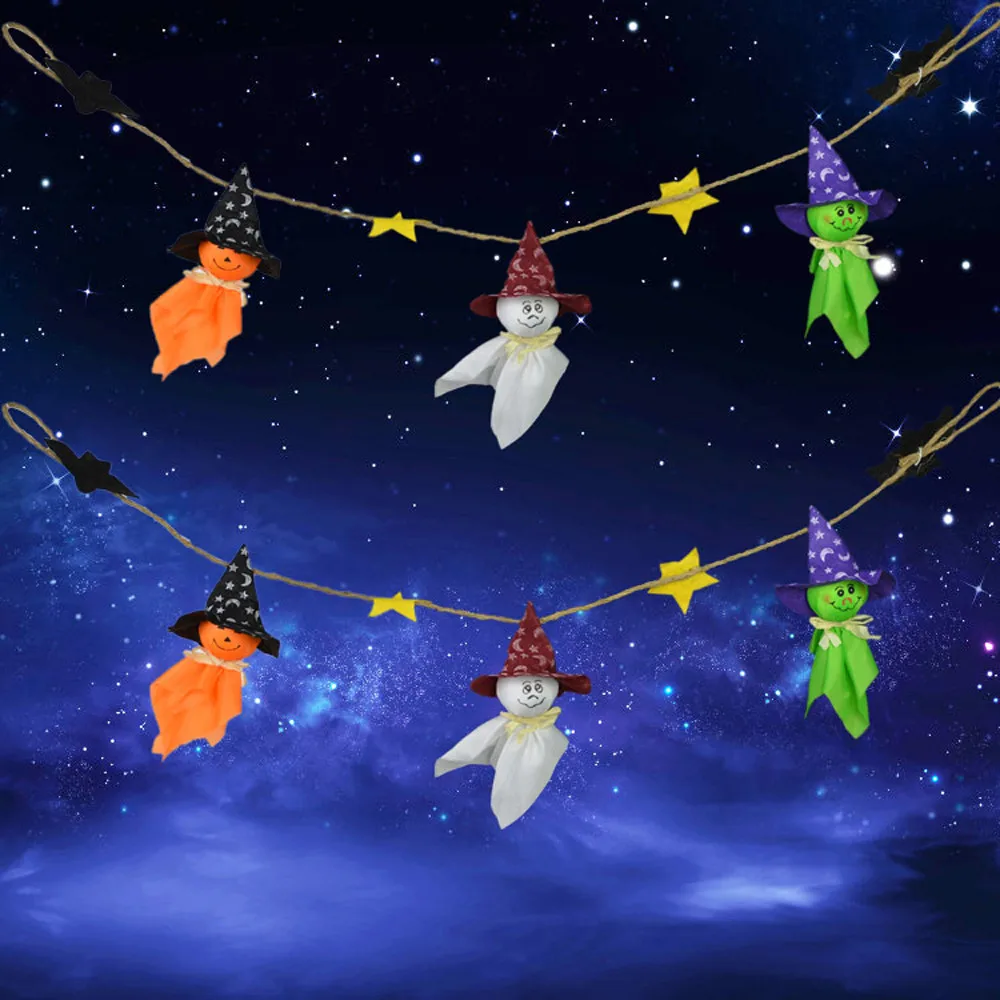 2019 New Halloween festival Ghost String Flags Halloween Hanging