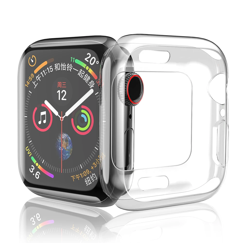 Watches Accessories For Apple Watch Series 4 Case iWatch 44mm 40mm TPU Clear Ultra-thin Silicone Watch Cover Watches Accessories For Apple Watch Series 4 Case iWatch 44mm 40mm TPU Clear Ultra-thin Silicone Watch Cover
