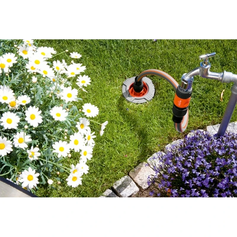 Системы полива GARDENA 08255-20.000.00 (9 предметов в комплекте, количество входных соединений 1, количество выходных соединений 2, аквастоп, морозостойкий корпус, съемный фильтр)