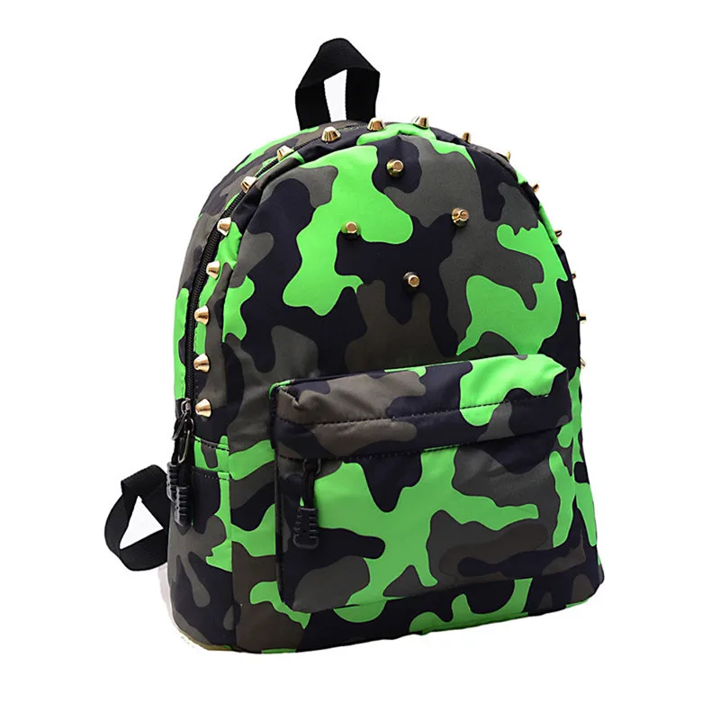 

new arrive hot sale women gir fashion backpacks Children School Bag Rivets Camouflage Backpack Cute Baby Toddler