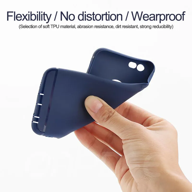 Luxury Back Matte Soft Silicon Case For iPhone 7 8 6 6S Plus Cases Full Cover For iPhone X XR XS Max 5 5S SE Phone Case Coque