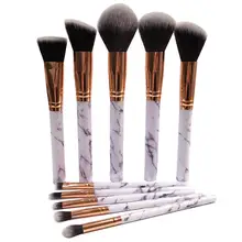 

10Pcs Marbling Professional Makeup Brushes Set Tools Make-up Toiletry Kit Brand Make Up Brushes Set Useful Cosmetic Beauty Tools
