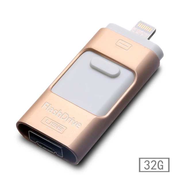 Wholesale 32GB i Flash Driver for iOS Android USB Flash Drive Pendrive Data for iPhone/iPad/iPod