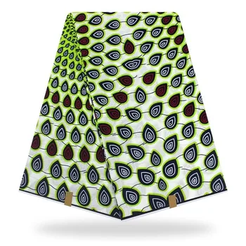 

African Wax Veritable Prints 100%cotton Veritable Ankara Fabric Real Pagne Veritable Wax Printed Fabric 6yard For Party Dress