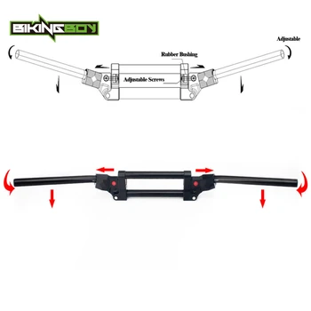 

BIKINGBOY 1 1/8" 7/8" Bar Anti Vibration Handlebars ATV Quad Dirt Adjustable For Polaris Suzuki Kawasaki Honda Yamaha 28mm 22mm