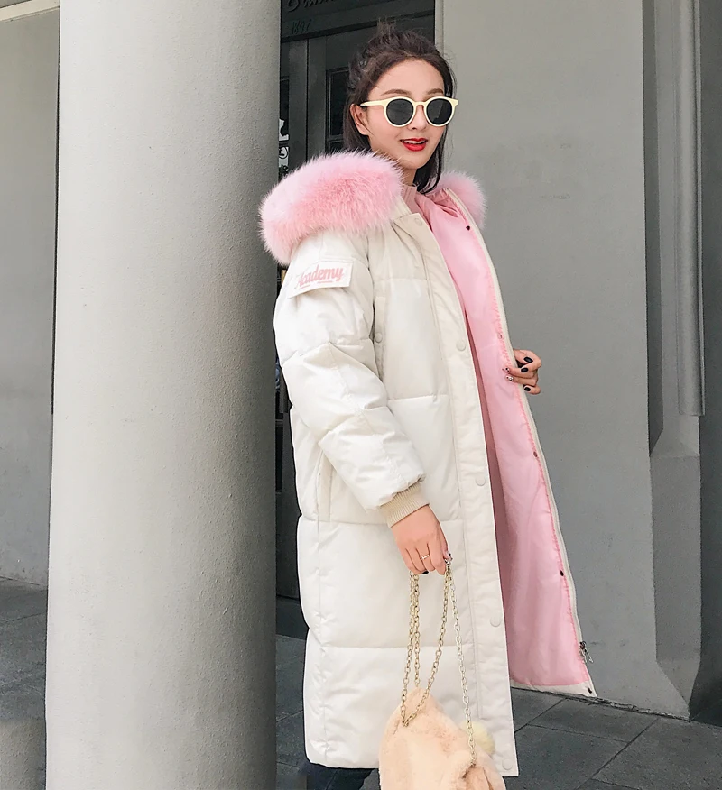 New Design Women Winter Jacket Cotton Padded Long Warm Thicken Female Parka Coat Outwear