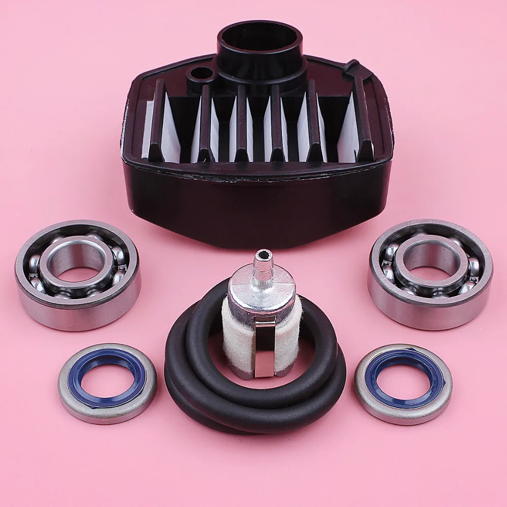 Air Fuel Filter Line Kit For Husqvarna 357 359 Crank Bearing Oil Seal Chainsaw Chain Saw Replacement Spare Tool Part | Инструменты