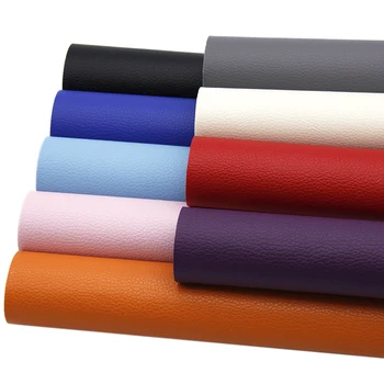 

David accessories 20*34cm Plain Color Litchi Faux Synthetic Leather Fabric, DIY Bows Handmade Crafts Bag Shoes Material,1Yc6810