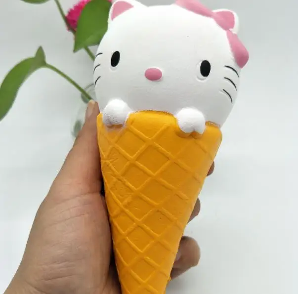 10 шт. Редкие Мягкие jumbo мороженое 16 см * 7 Рождество kawaii pu мягкое игрушка медленно