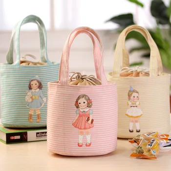 

Waterproof Japanese insulation thickened doll bento bag student portable lunch bag thermal grocery tote Ice bag
