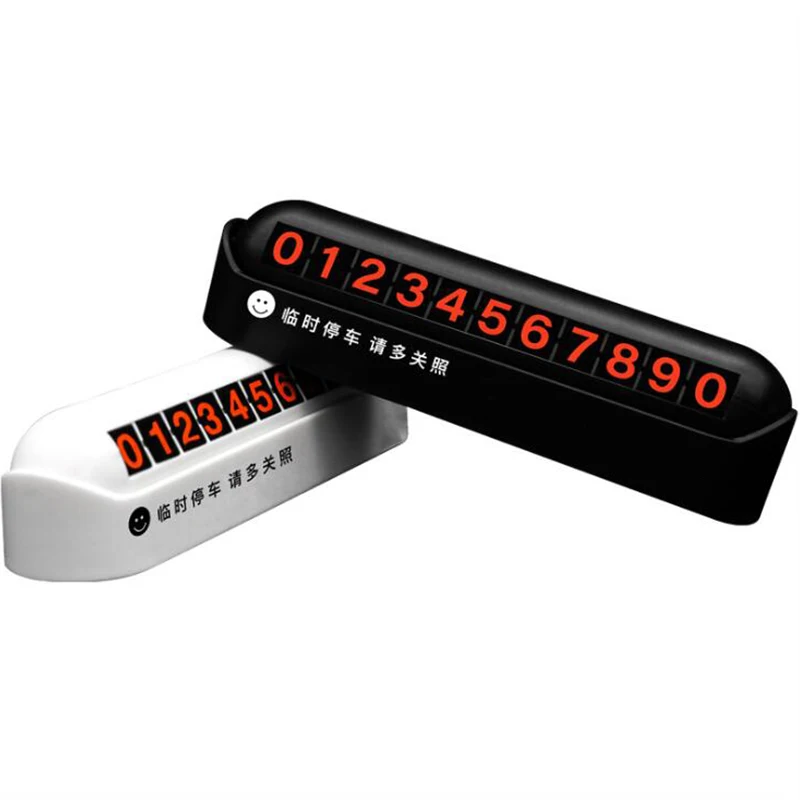 

Car Styling Perfume Telephone Number Card In The Car Air Freshener Luminous Temporary Car Parking Card Plate Phone Number Card