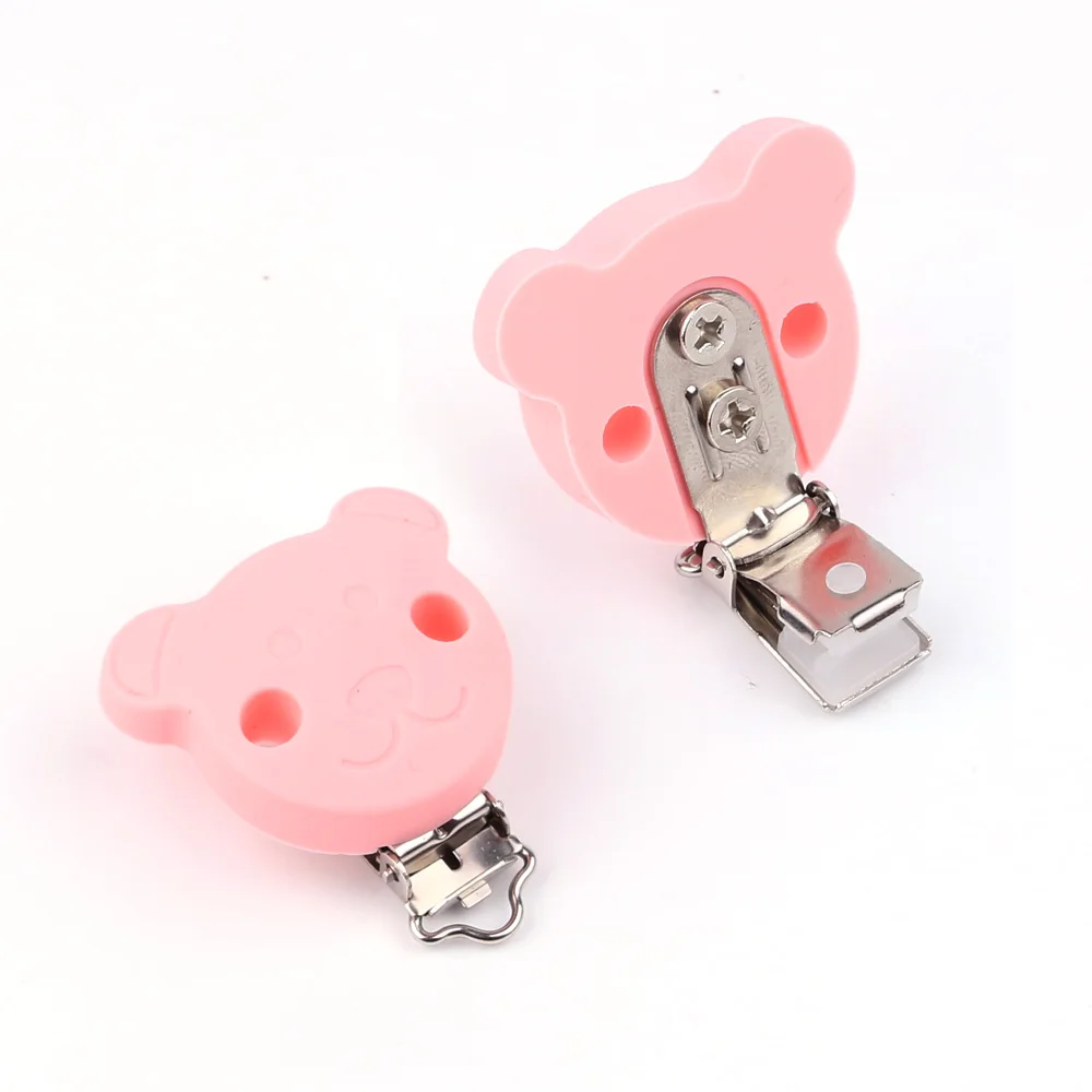 TYRY.HU 1x Pacifier Holder Clip Cute CartoonShape Nipple Clasps For Diy Baby Pacifier Leash Nipple Clasp Nursing Accessories