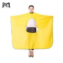 4 Colors Hairdresser Cape Gown Transparent Cloth New Waterproof View Window Hair Cut Hairdressing Barbers Can play cell phon 4 Colors Hairdresser Cape Gown Transparent Cloth New Waterproof View Window Hair Cut Hairdressing Barbers Can play cell phon